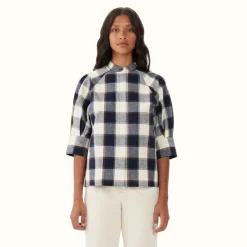 R.M. Williams Redleaf Shirt Navy Off White Sale