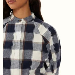 R.M. Williams Redleaf Shirt Navy Off White Sale