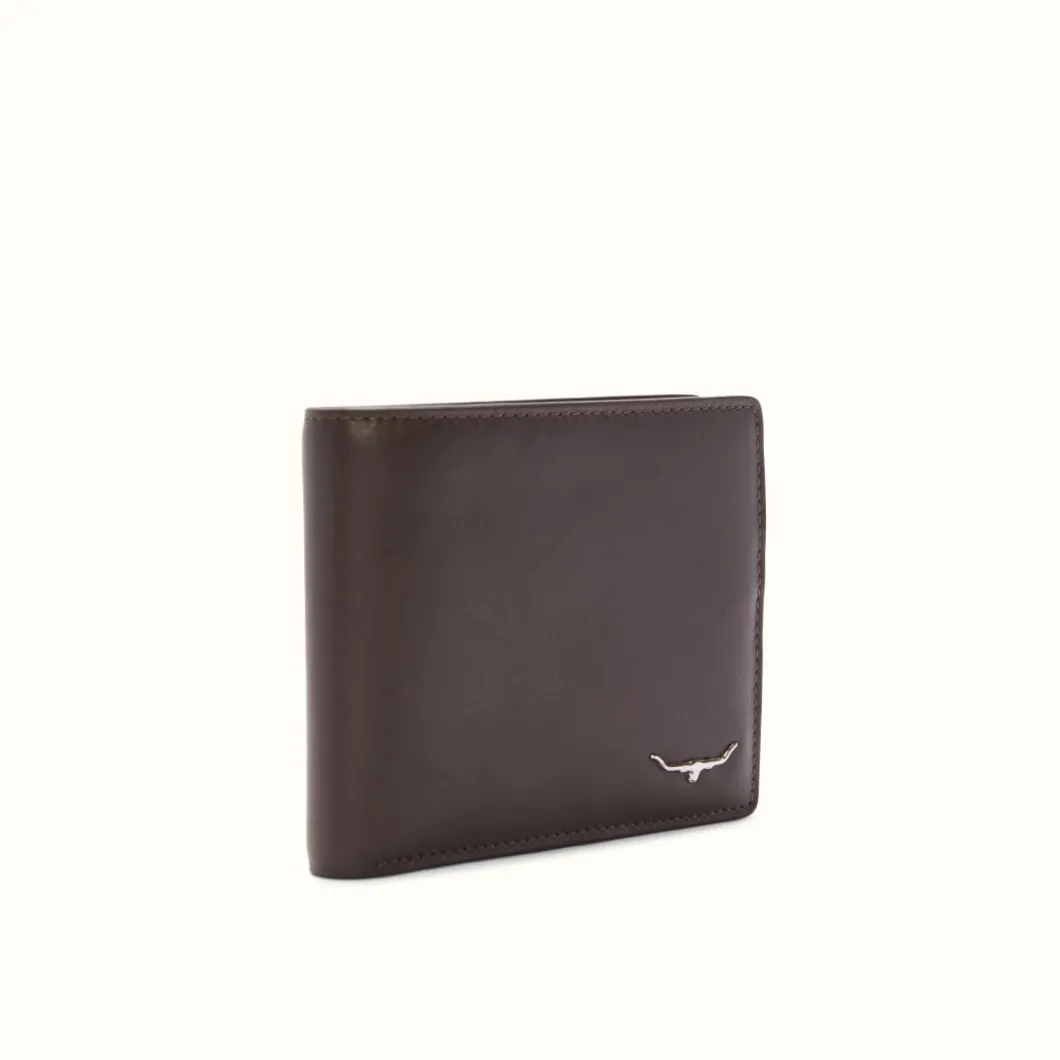 R.M. Williams R.M.W City Slim Bi-Fold Chocolate Clearance