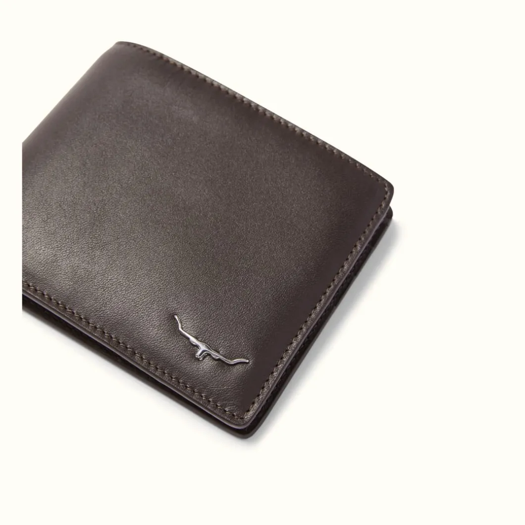 R.M. Williams R.M.W City Slim Bi-Fold Chocolate Clearance