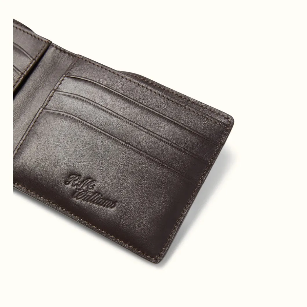 R.M. Williams R.M.W City Slim Bi-Fold Chocolate Clearance
