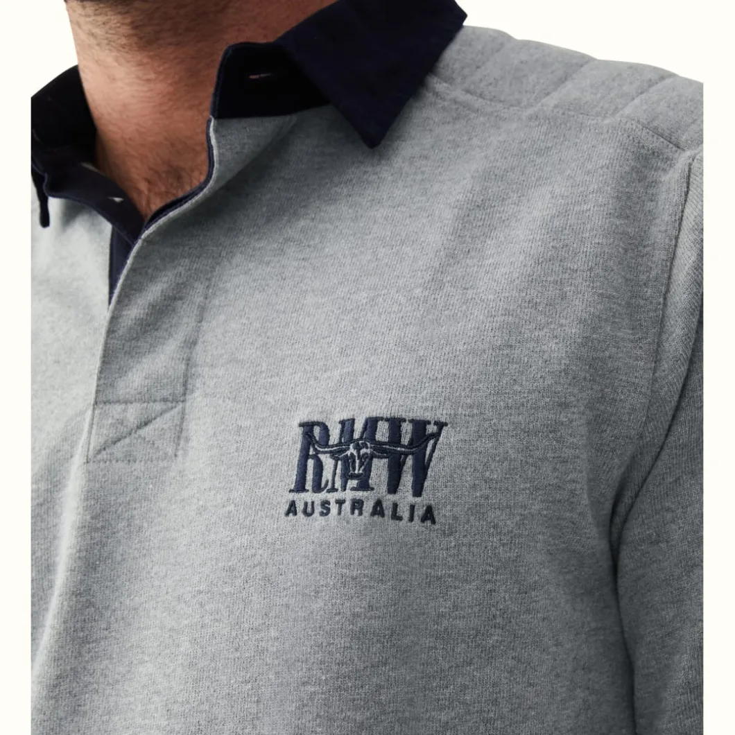 R.M. Williams R.M.W Classic Rugby Grey Navy Outlet