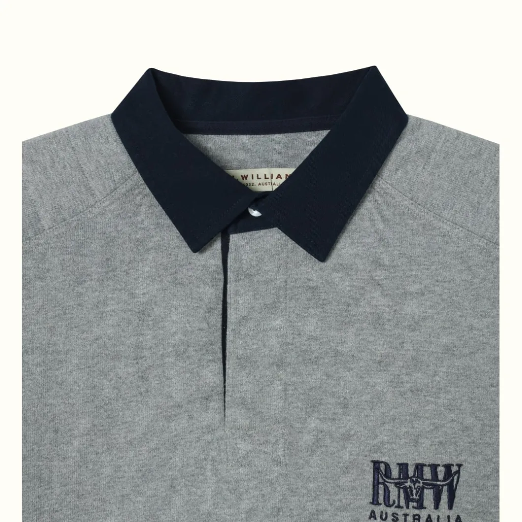 R.M. Williams R.M.W Classic Rugby Grey Navy Outlet
