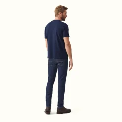 R.M. Williams R.M.W Script T-Shirt Navy Red Discount