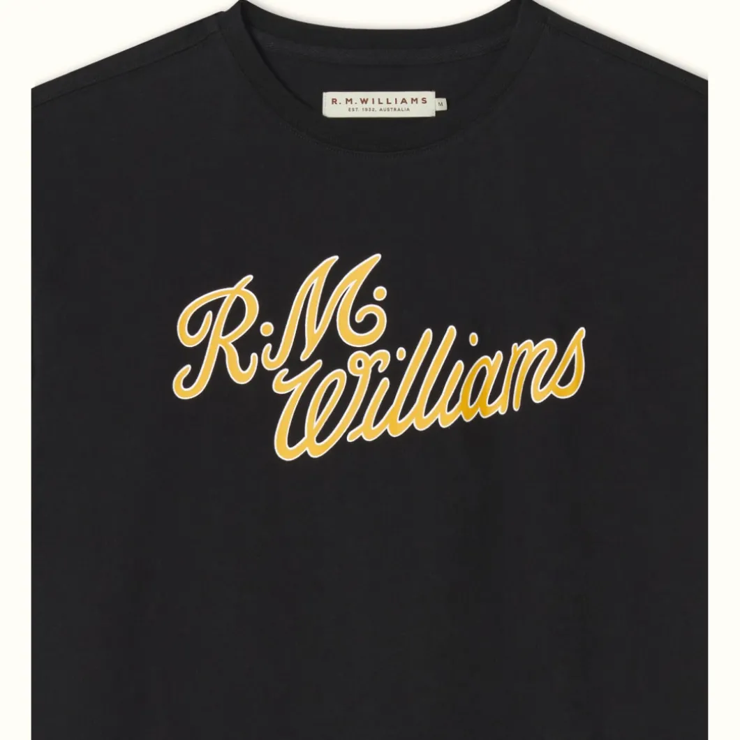 R.M. Williams R.M.W Script T-Shirt Black/White Sale