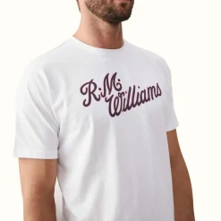 R.M. Williams R.M.W Script T-Shirt White/Red Best Sale