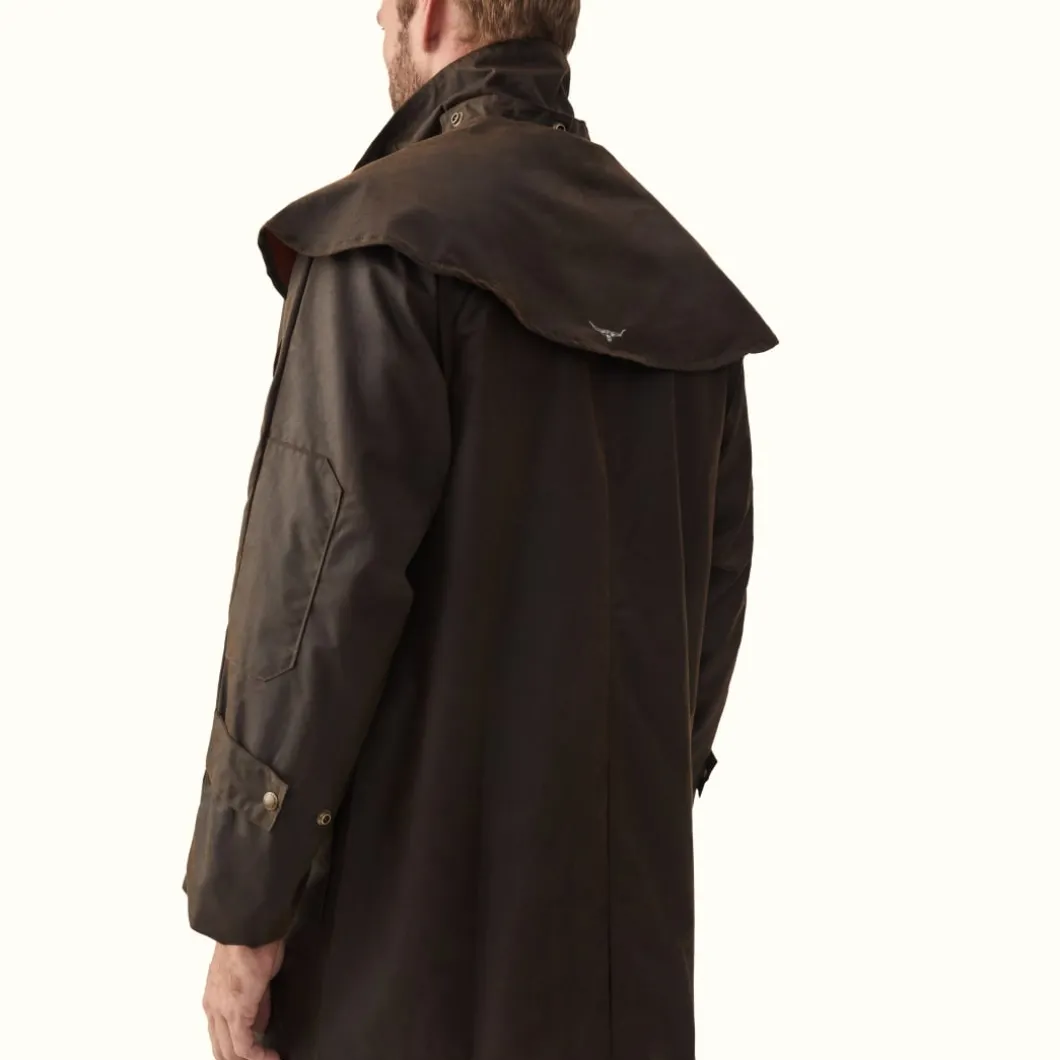 R.M. Williams Rouseabout Coat Brown Best Sale