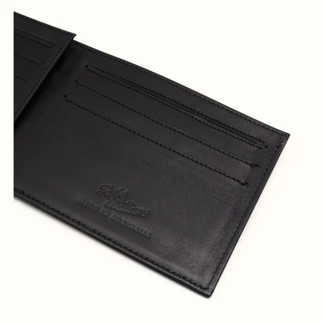 R.M. Williams Singleton Bi-Fold Wallet Black Outlet