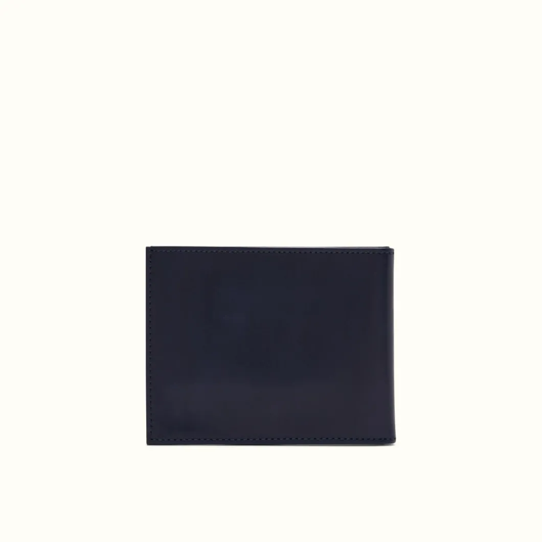 R.M. Williams Singleton Bi-Fold Wallet Navy Hot