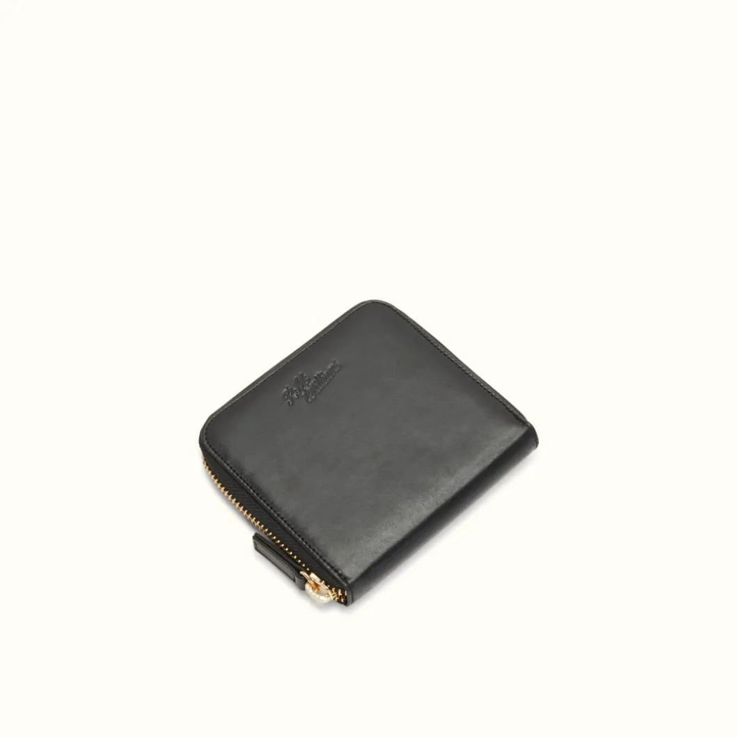 R.M. Williams Singleton Mini Zip Wallet Black Discount