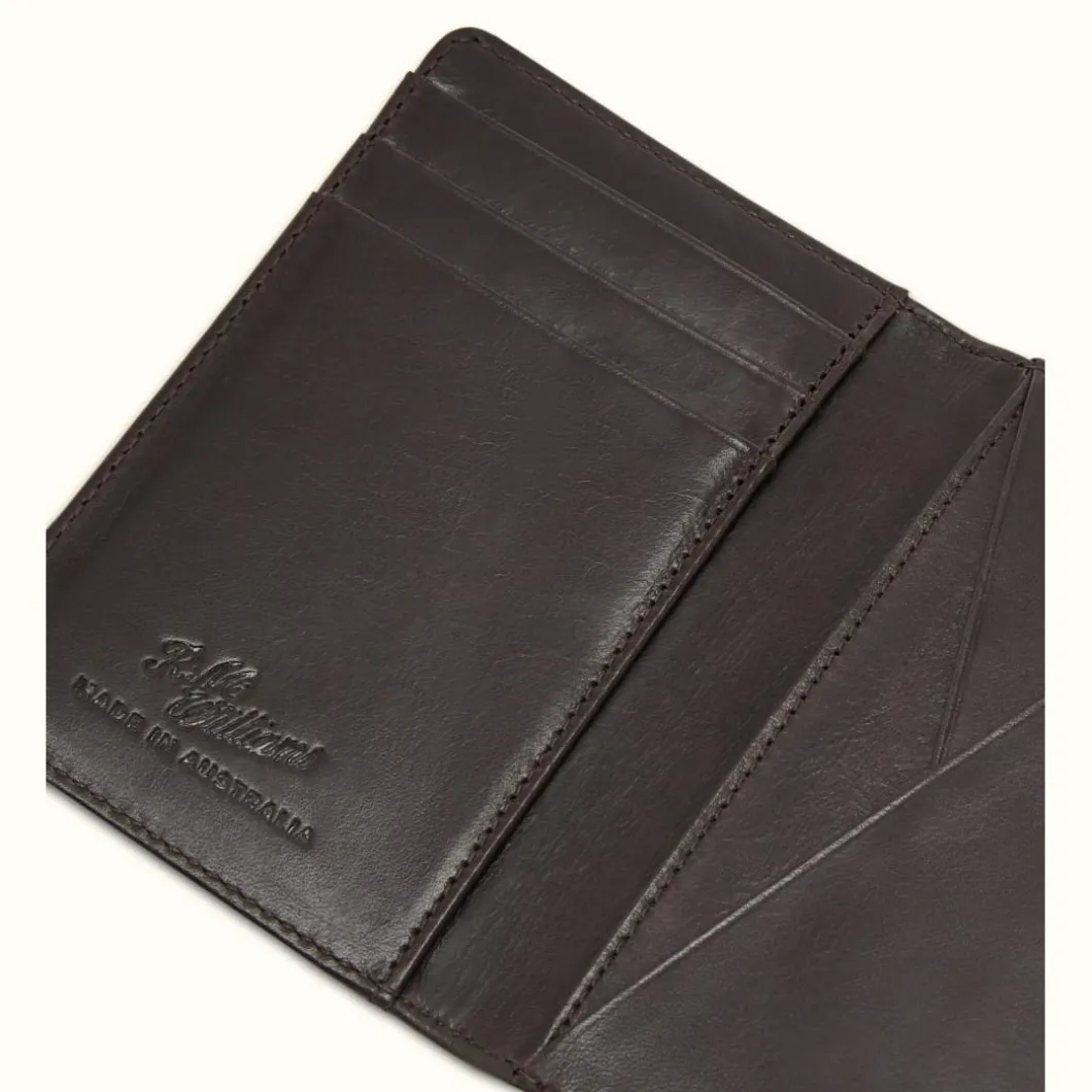 R.M. Williams Singleton Pocket Organiser Dark Brown Hot