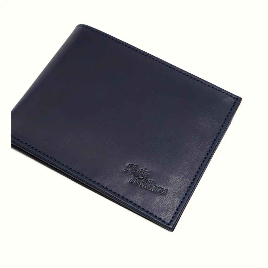 R.M. Williams Singleton Wallet With Coin Pouch Navy Hot