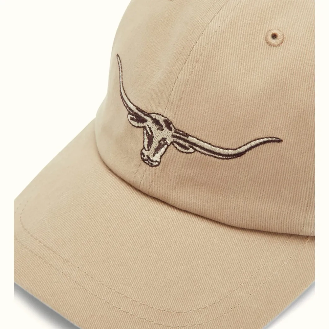 R.M. Williams Steers Head Logo Cap Buckskin New