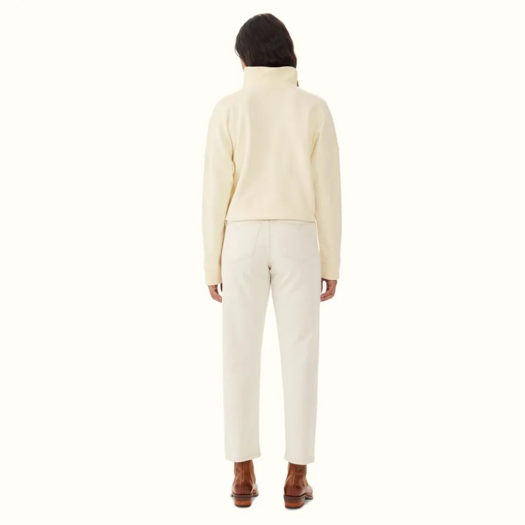 R.M. Williams Tambaroora 1/4 Zip Sweatshirt Ecru Online