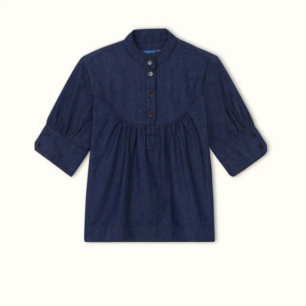 R.M. Williams Taranna Shirt Indigo Rinse Wash Clearance