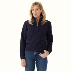 R.M. Williams Trickett Zip Neck Sweatshirt Dark Navy Online