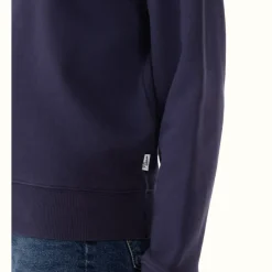 R.M. Williams Trickett Zip Neck Sweatshirt Dark Navy Online