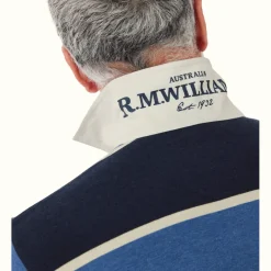 R.M. Williams Tweedale Rugby Blue Navy White Fashion