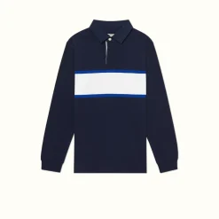 R.M. Williams Tweedale Rugby Navy/White Discount