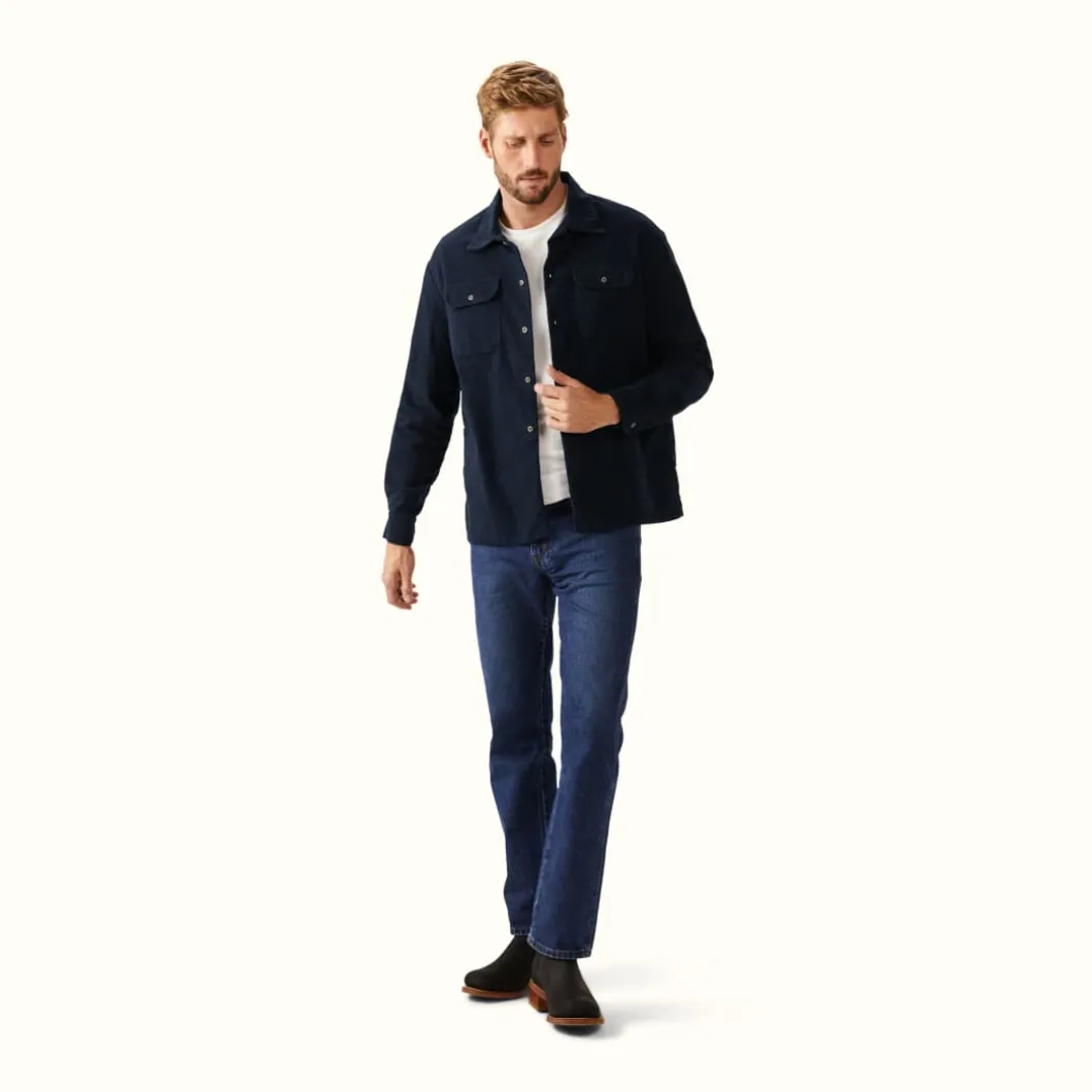 R.M. Williams Wilmington Overshirt Navy Discount