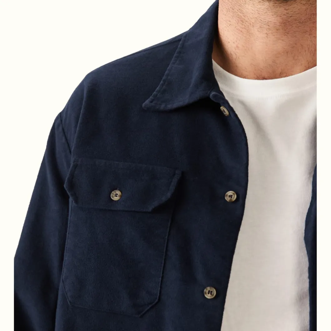 R.M. Williams Wilmington Overshirt Navy Discount